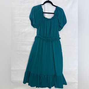 Chic Teal Maxi Dress 2x by Haptics NWOT
